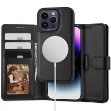 Tech-Protect Wallet MagSafe tok iPhone 15 Pro Max - fekete