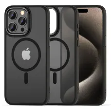 Tech-Protect MagMat 2 MagSafe tok iPhone 15 Pro Max - matt fekete