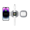Tech-Protect QI15W-A32 3v1 indukčná nabíjačka s funkciou MagSafe pre smartfón / Apple Watch / AirPods - sivá - 2. kép