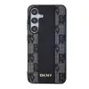 DKNY PU Bőr Kockás Minta Magsafe Tok Samsung Galaxy S24+ Fekete - 0. kép