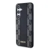 DKNY PU Bőr Kockás Minta Magsafe Tok Samsung Galaxy S24+ Fekete - 1. kép