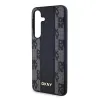 DKNY PU Bőr Kockás Minta Magsafe Tok Samsung Galaxy S24+ Fekete - 2. kép