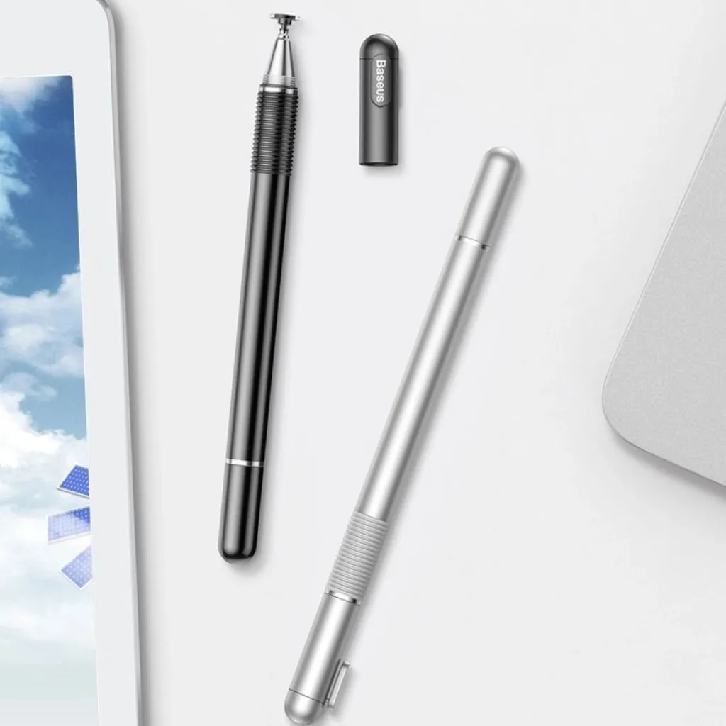 Baseus Golden Cudgel ACPCL-0S kétoldalú stylus toll tabletekhez és telefonokhoz zselés tollal - ezüst - 11