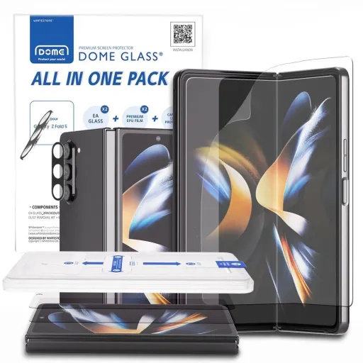 Whitestone ALL-IN-ONE PROTECTIVE FOIL 2-SET GALAXY Z Fold 5 CLEAR üvegfólia