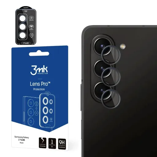 Samsung Galaxy Z Fold 5 - 3mk Lens Protection Pro Black üvegfólia