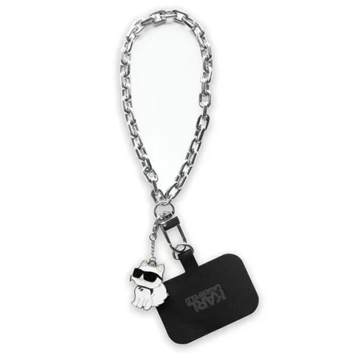 Karl Lagerfeld KLUCHCSKPK Universal Universal Hand Strap Choupette tok - ezüst