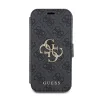 Guess PU Leather 4G Metal Logo tok iPhone 15 szürke - 1. kép