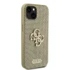 Guess PU Perforated 4G Glitter Metal Logo tok iPhone 15 Arany - 2. kép