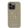 Guess PU Perforated 4G Glitter Metal Logo tok iPhone 15 Pro Max Gold - 1. kép