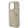 Guess PU Perforated 4G Glitter Metal Logo tok iPhone 15 Pro Max Gold - 3. kép