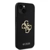 Guess PU Perforated 4G Glitter Metal Logo tok iPhone 15 fekete - 2. kép