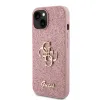 Guess PU Fixed Glitter 4G Metal Logo tok iPhone 13 Pink - 0. kép