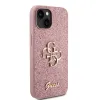 Guess PU Fixed Glitter 4G Metal Logo tok iPhone 13 Pink - 2. kép