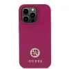 Guess PU 4G Strass Metal Logo tok iPhone 15 Pro Pink - 1. kép