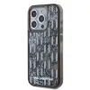 Karl Lagerfeld Liquid Glitter Monogram Gradient tok iPhone 15 Pro Max fekete - 1. kép