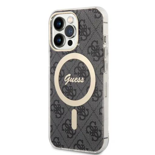 Guess IML 4G MagSafe tok iPhone 13 Pro-hoz fekete