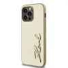 Karl Lagerfeld Wrinkled PU Signature Logo tok iPhone 14 Pro arany - 1. kép