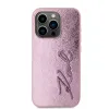 Karl Lagerfeld Wrinkled PU Signature Logo tok iPhone 15 Pro Max Pink - 0. kép