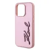 Karl Lagerfeld Wrinkled PU Signature Logo tok iPhone 15 Pro Max Pink - 2. kép