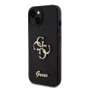 Guess PU Fixed Glitter 4G Metal Logo tok iPhone 13-hoz fekete - 0. kép