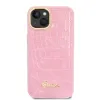 Guess PU Croco fém kamerakontúros tok iPhone 14 Plus Pink - 0. kép