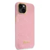 Guess PU Croco fém kamerakontúros tok iPhone 14 Plus Pink - 1. kép