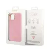 Guess PU Croco fém kamerakontúros tok iPhone 14 Plus Pink - 4. kép