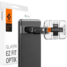 CAMERA COVER Spigen OPTIK.TR ”EZ FIT” CAMERA PROTECTOR 2-PACK GOOGLE PIXEL 7A BLACK üvegfólia