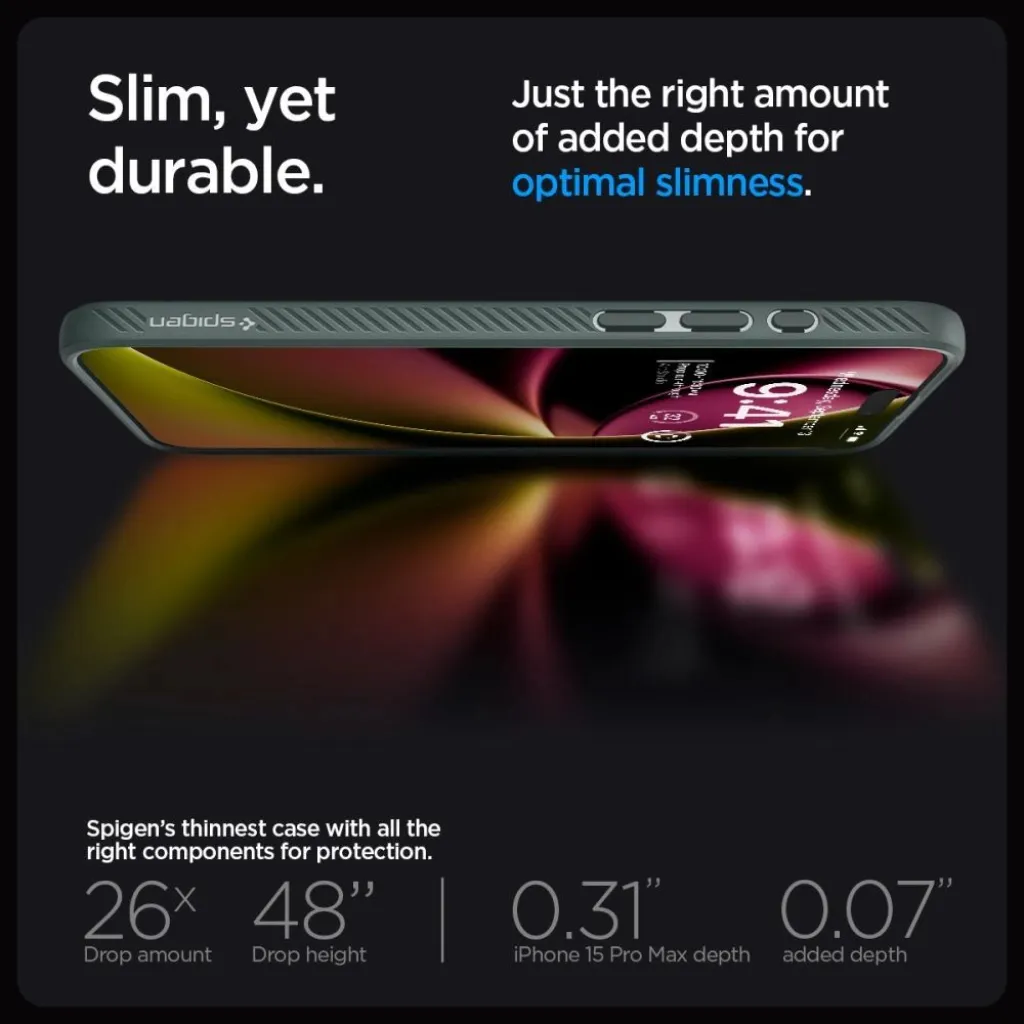 Spigen LIQUID AIR IPHONE 15 PRO MAX ABYSS GREEN tok - 14