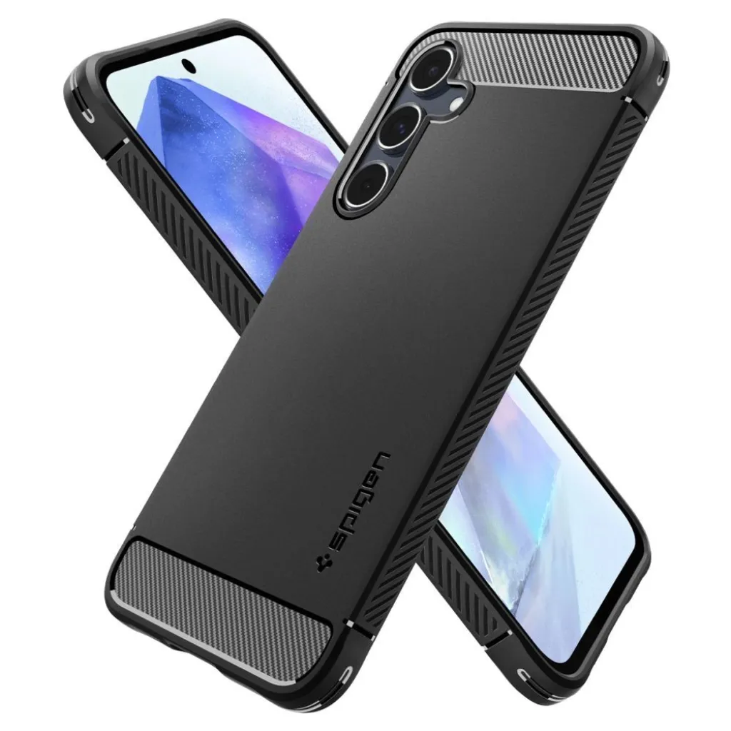 Spigen Rugged Armor tok Samsung Galaxy A55 5G - matt fekete - 8