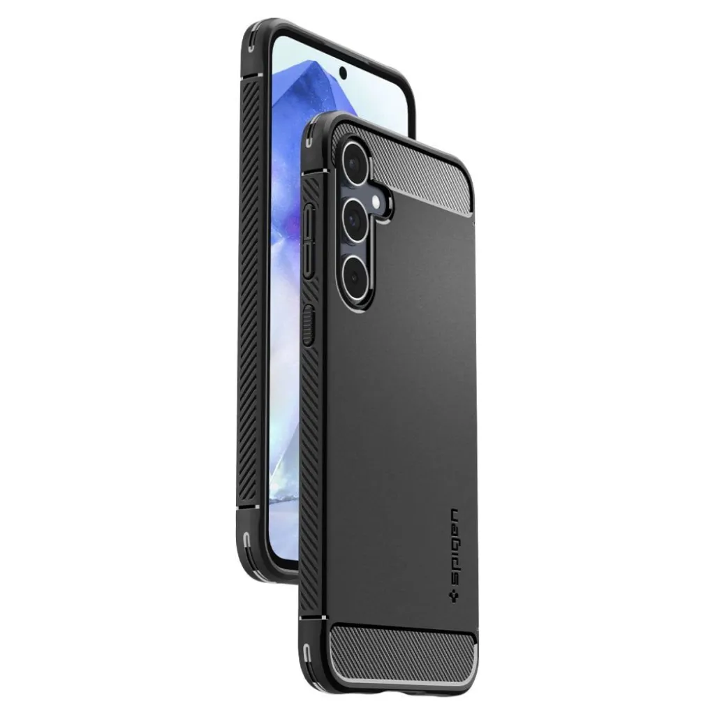 Spigen Rugged Armor tok Samsung Galaxy A55 5G - matt fekete - 9