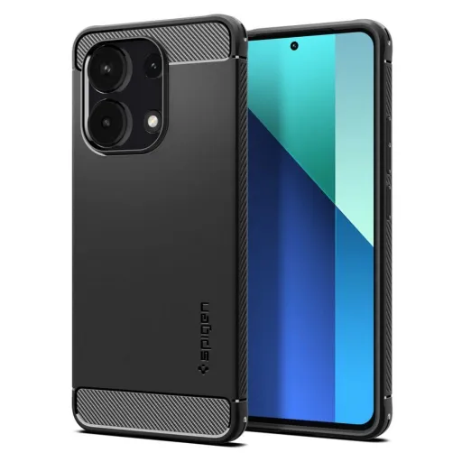 Spigen Rugged Armor tok Xiaomi Redmi Note 13 4G / LTE - matt fekete Spigen Rugged Armor tok Xiaomi Redmi Note 13 4G / LTE - matt fekete