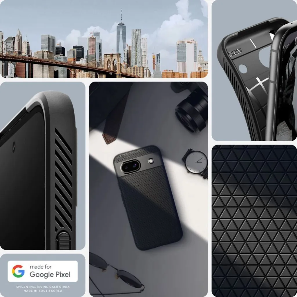 Spigen Liquid Air tok Google Pixel 8A - matt fekete - 12