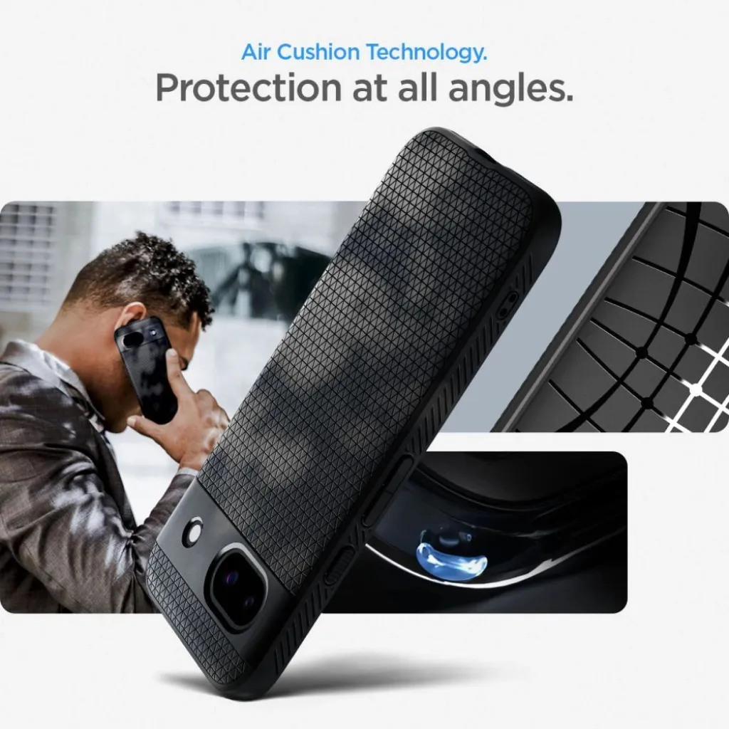 Spigen Liquid Air tok Google Pixel 8A - matt fekete - 14