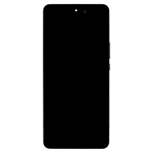 LCD kijelző + érintőegység + előlapi borítás Honor Magic6 Lite fekete (szervizcsomag)
