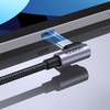 Ugreen US255 50122 USB-C (egyenes) / USB-C (sarok) PD QC kábel 60W 3A 0.5m - szürke - 1. kép