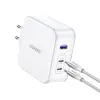 Ugreen Nexode CD289 GaN hálózati töltő USB-A/2xUSB-C 140W + USB-C - USB-C kábel 1,5m - fehér - 2. kép