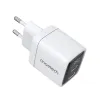 Choetech PD6051 2x USB-C PD 35W GaN hálózati töltő kijelzővel - fehér - 0. kép