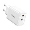 Choetech PD6013 2x USB-C PD 65W GaN fali töltő - fehér - 0. kép