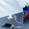 Choetech PD6013 2x USB-C PD 65W GaN fali töltő - fehér - 4. kép