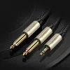 Ugreen kábel audio kábel mini jack 3.5 mm - 2 x jack 6.35 mm 1m szürke (AV126) - 0. kép