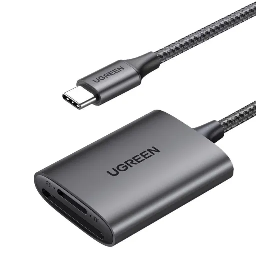 Ugreen CM401 USB C 5Gb/s SD/TF kártyaolvasó - szürke