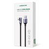 Ugreen US385 USB-A / USB-C 90º 5Gb/s 3A 1m szögletes kábel - fekete - 2. kép