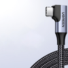 Ugreen US385 USB-A / USB-C 90º 5Gb/s 3A 1m szögletes kábel - fekete - 3. kép