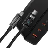 Baseus GaN5 Pro gyors töltő 2xUSB-C + USB 140W EU fekete (CCGP100201) - 2. kép