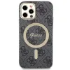 Guess GUBPP12MH4EACSK Készlet: Tok és Töltő iPhone 12/12 Pro fekete/fekete kemény tok 4G Print MagSafe - 1. kép