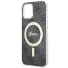 Guess GUBPP12MH4EACSK Készlet: Tok és Töltő iPhone 12/12 Pro fekete/fekete kemény tok 4G Print MagSafe - 4. kép