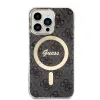 Set Guess GUBPP13LH4EACSK tok+ Töltő iPhone 13 Pro fekete/fekete kemény tok 4G Print MagSafe - 1. kép