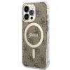 Set Guess GUBPP13XH4EACSW Tok+ Töltő iPhone 13 Pro Max barna/barna kemény tok 4G Print MagSafe - 0. kép