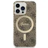 Set Guess GUBPP13XH4EACSW Tok+ Töltő iPhone 13 Pro Max barna/barna kemény tok 4G Print MagSafe - 1. kép